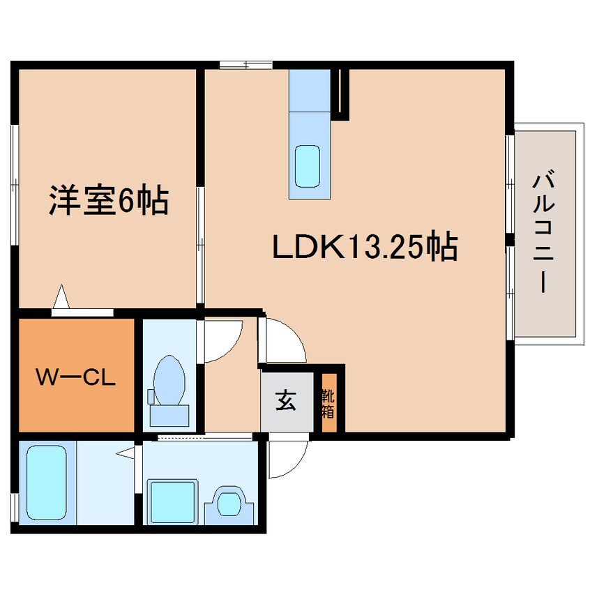 間取図 東海道本線/焼津駅 バス5分登呂田下車:停歩6分 2階 築18年