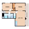 東海道本線/静岡駅 徒歩11分 3階 築37年 2LDKの間取り