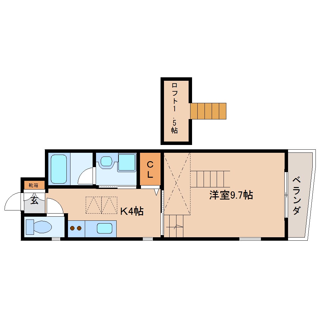 間取り図 東海道本線/静岡駅 徒歩12分 1階 築10年