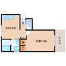 東海道本線/静岡駅 バス:10分:停歩2分 1階 築26年 1DKの間取り