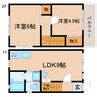 東海道本線/静岡駅 徒歩22分 1-2階 築31年 2LDKの間取り