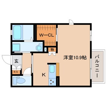 間取図 東海道本線/静岡駅 バス11分石田消防署前下車:停歩3分 1階 築10年