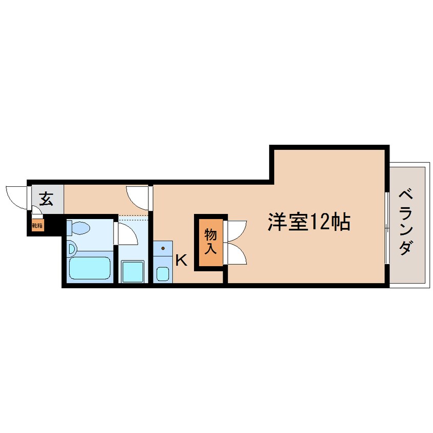 間取図 東海道本線/静岡駅 徒歩5分 3階 築35年