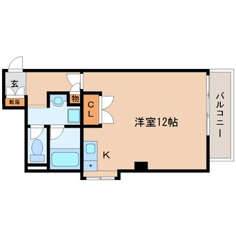 間取図 東海道本線/静岡駅 徒歩5分 2階 築36年