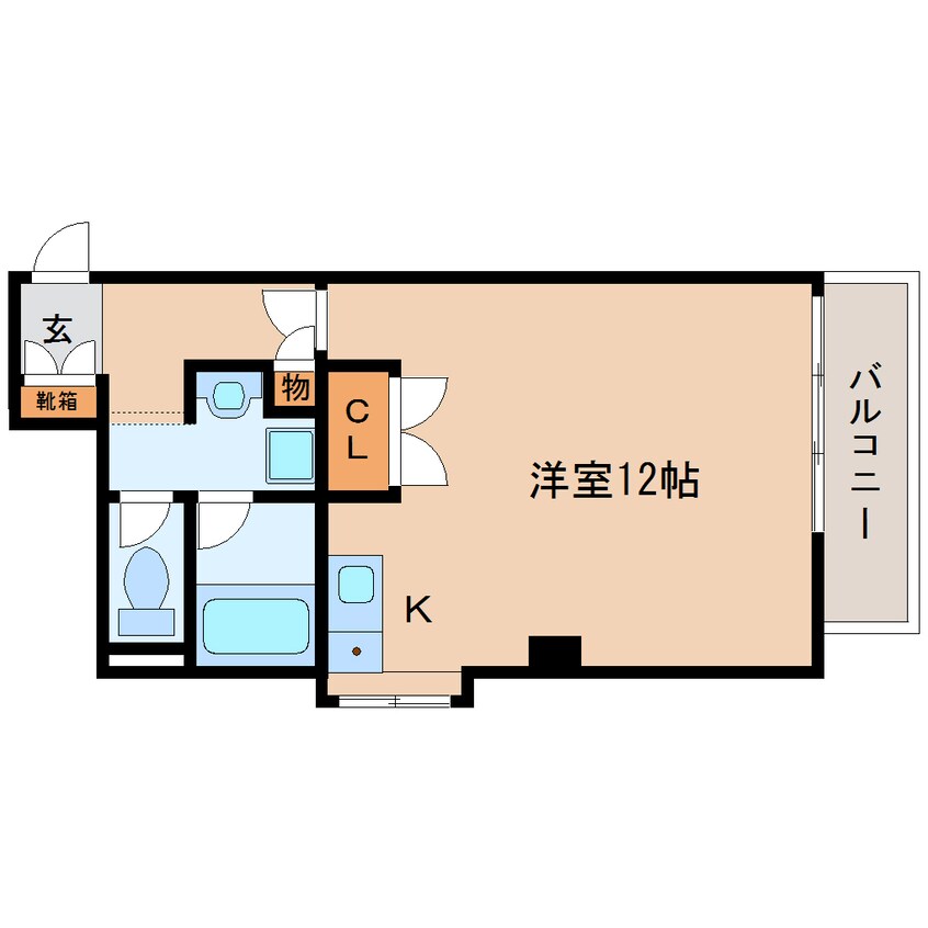 間取図 東海道本線/静岡駅 徒歩5分 2階 築36年