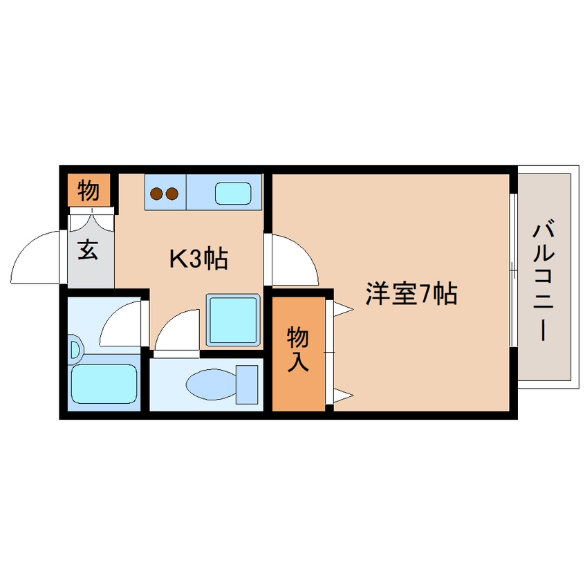 間取図 東海道本線/東静岡駅 バス10分畑守稲荷前下車:停歩7分 1階 築31年