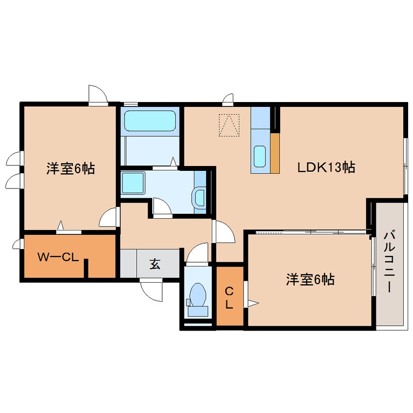 間取図 東海道本線/西焼津駅 徒歩3分 1階 築10年