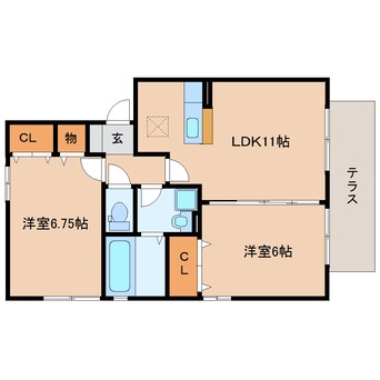 間取図 東海道本線/焼津駅 バス9分さかなセンター下車:停歩3分 1階 築14年