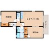 東海道本線/焼津駅 バス:9分:停歩9分 1階 築25年 2LDKの間取り