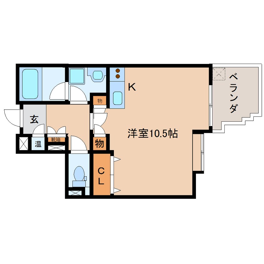 間取図 東海道本線/静岡駅 バス9分曲金入口下車:停歩3分 3階 築26年