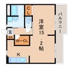 東海道本線/静岡駅 バス:15分:停歩5分 3階 築45年 1Rの間取り