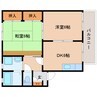 東海道本線/東静岡駅 徒歩14分 2階 築36年 2DKの間取り