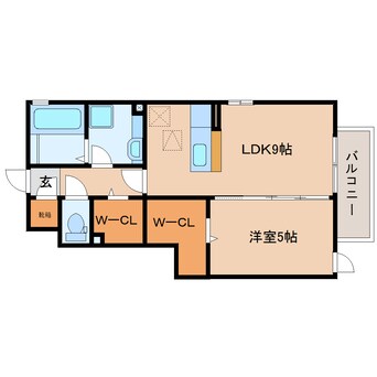 間取図 東海道本線/静岡駅 バス20分畑守稲荷前下車:停歩5分 1階 築10年