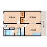東海道本線/藤枝駅 徒歩10分 3階 築25年 2DKの間取り