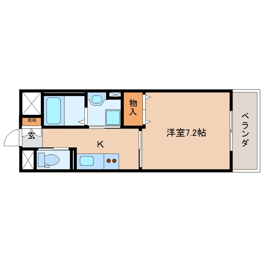 間取図 東海道本線/東静岡駅 徒歩9分 4階 築9年