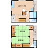 東海道本線/静岡駅 徒歩14分 1階 築50年 2LDKの間取り