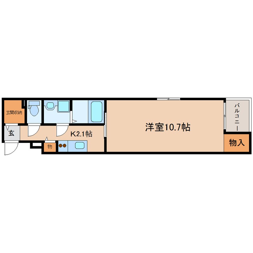 間取図 東海道本線/静岡駅 バス11分石田消防署前下車:停歩5分 1階 築9年