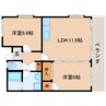 東海道本線/静岡駅 バス:17分:停歩2分 3階 築25年 2LDKの間取り