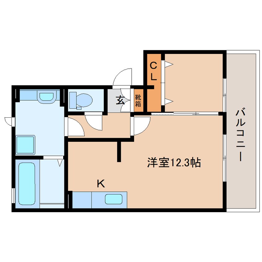間取図 東海道本線/静岡駅 バス19分宮川下車:停歩3分 2階 築11年