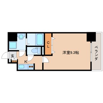 間取図 東海道本線/静岡駅 徒歩5分 6階 築9年