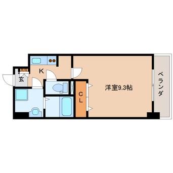 間取図 東海道本線/静岡駅 徒歩5分 11階 築9年