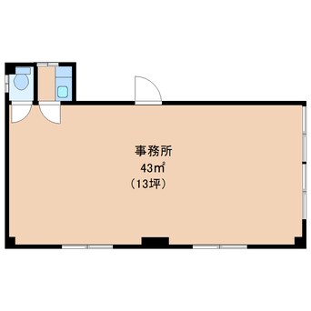 間取図 東海道本線/静岡駅 バス18分敷地下車:停歩4分 2階 築42年