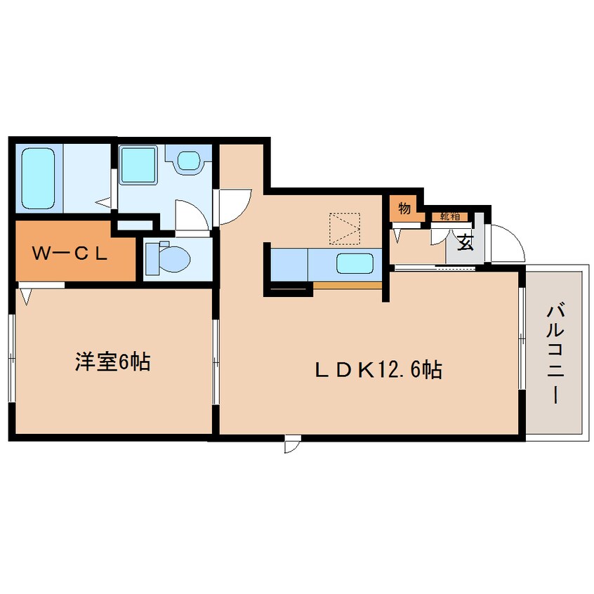間取図 東海道本線/静岡駅 バス20分堀ノ内下車:停歩7分 1階 築10年