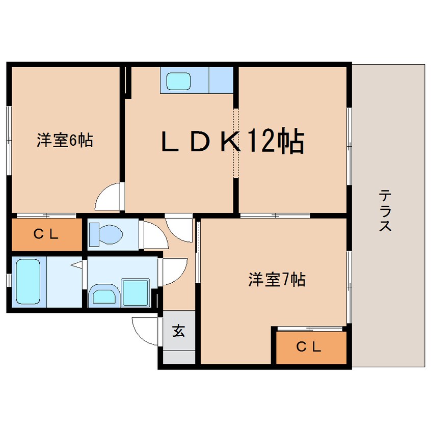 間取図 東海道本線/焼津駅 バス15分石津下島下車:停歩7分 1階 築21年