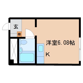 間取図 東海道本線/静岡駅 バス24分宮川下車:停歩2分 3階 築40年