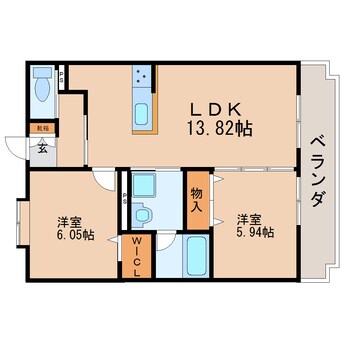 間取図 東海道本線/静岡駅 徒歩14分 3階 築10年