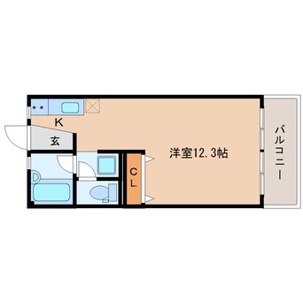 間取図 東海道本線/焼津駅 徒歩9分 3階 築30年