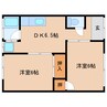 東海道本線/静岡駅 徒歩19分 1階 築50年 2DKの間取り
