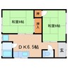 東海道本線/静岡駅 徒歩19分 1階 築50年 2DKの間取り