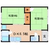 東海道本線/静岡駅 徒歩19分 1階 築51年 2DKの間取り