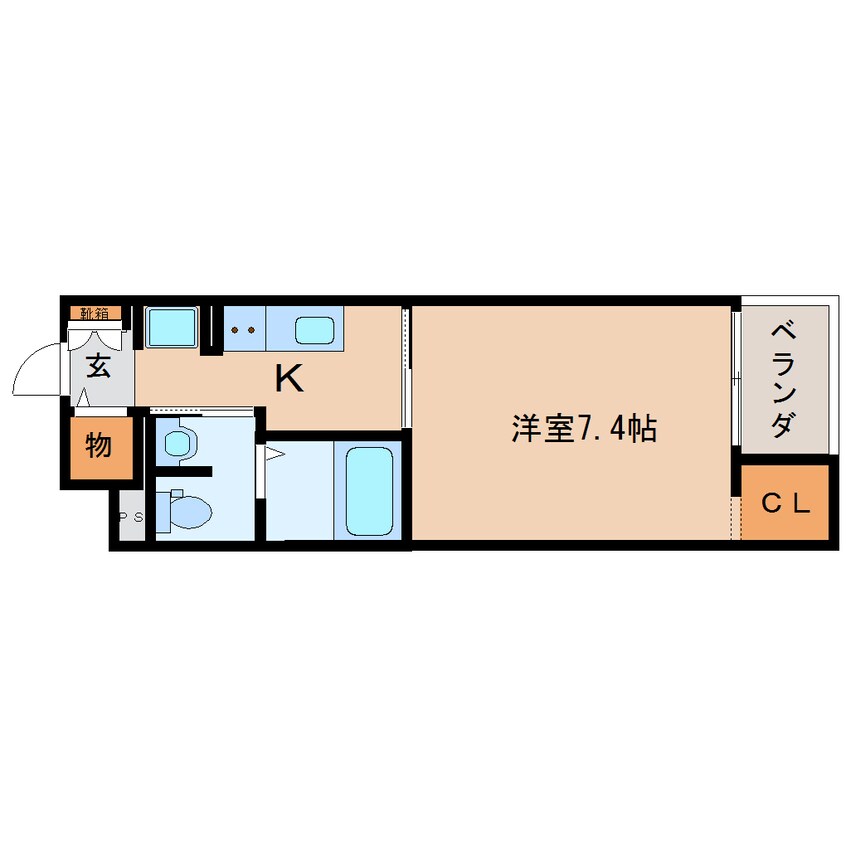間取図 東海道本線/静岡駅 バス12分石田下車:停歩1分 3階 築9年