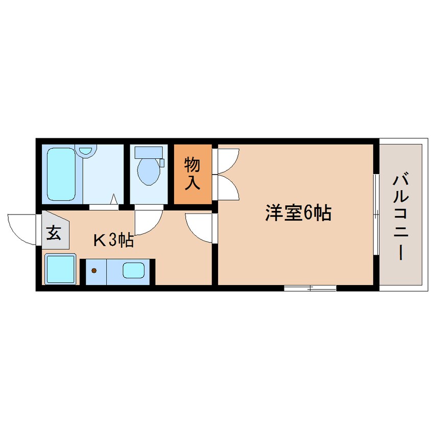 間取図 東海道本線/東静岡駅 徒歩12分 1階 築29年