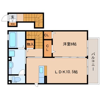 間取図 東海道本線/静岡駅 バス18分小鹿公民館前下車:停歩9分 2階 築8年