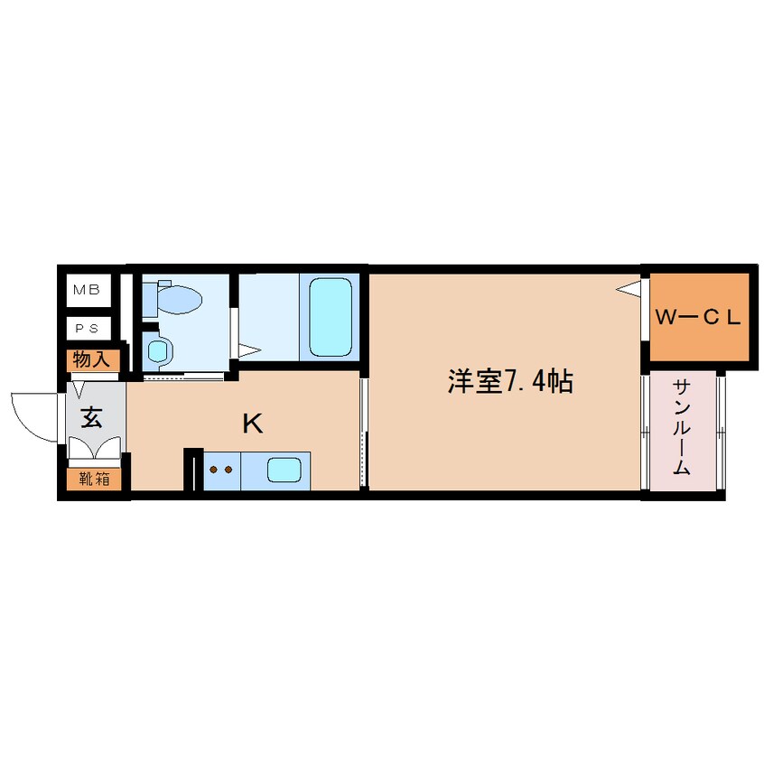 間取図 東海道本線/東静岡駅 徒歩5分 1階 築8年