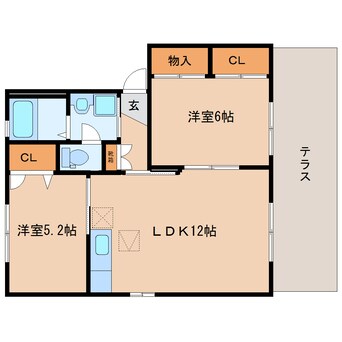 間取図 東海道本線/静岡駅 バス20分宮竹一丁目下車:停歩11分 1階 築23年