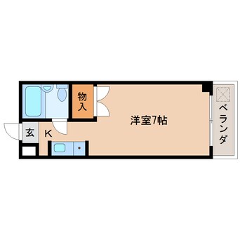 間取図 東海道本線/静岡駅 徒歩7分 2階 築39年