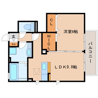 間取図 東海道本線/静岡駅 バス20分西島下車:停歩5分 1階 築8年