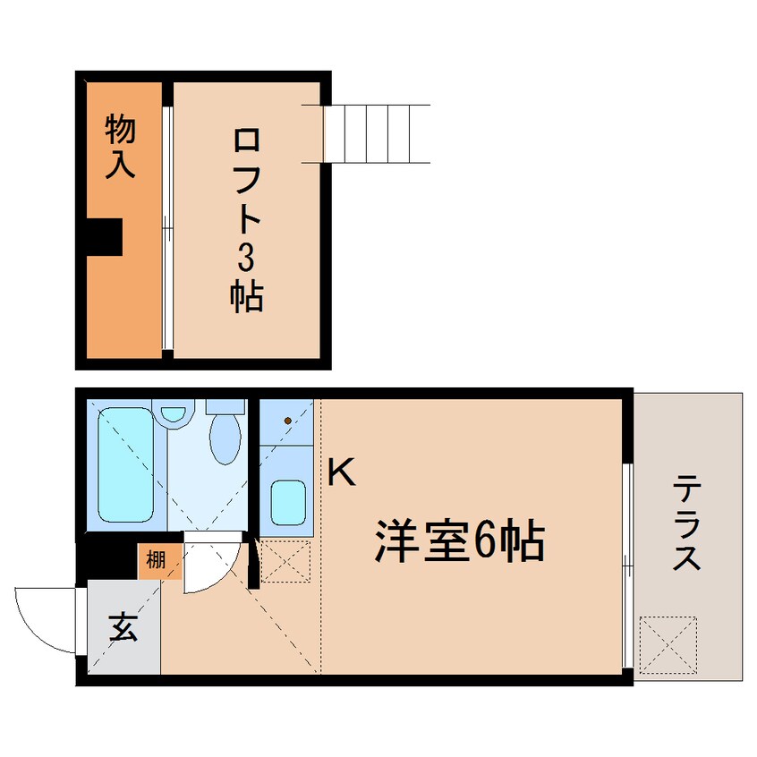 間取図 東海道本線/静岡駅 バス24分片山下車:停歩4分 1階 築37年