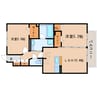 東海道本線/静岡駅 バス:19分:停歩1分 1階 築9年 2LDKの間取り