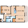 東海道本線/東静岡駅 徒歩17分 4階 築8年 2LDKの間取り