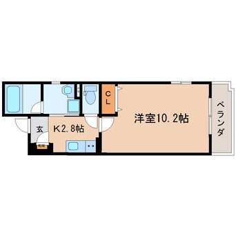 間取図 東海道本線/東静岡駅 徒歩17分 2階 築7年