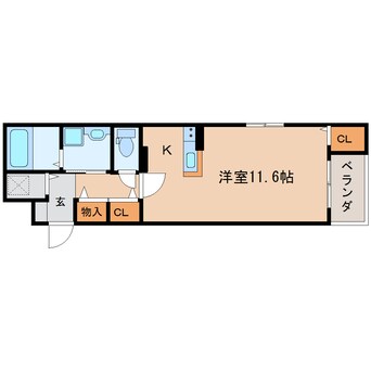 間取図 東海道本線/静岡駅 バス5分八幡二丁目下車:停歩3分 3階 築9年