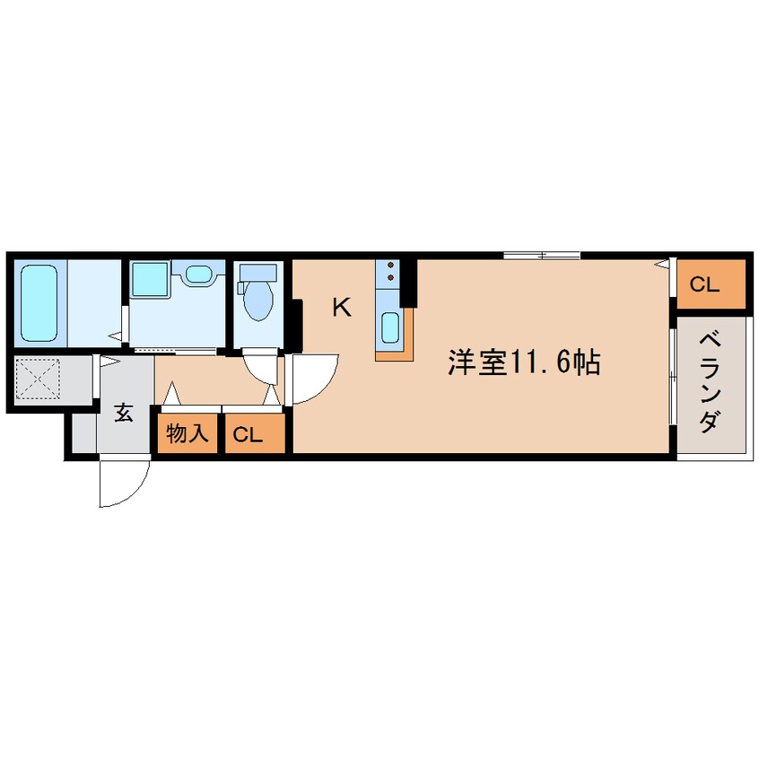 間取図 東海道本線/静岡駅 バス5分八幡二丁目下車:停歩3分 3階 築9年