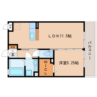 間取図 東海道本線/静岡駅 バス8分登呂南下車:停歩8分 3階 築12年