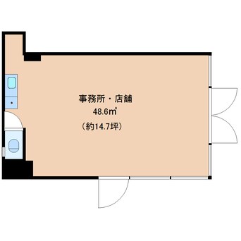 間取図 東海道本線/静岡駅 徒歩9分 1階 築36年