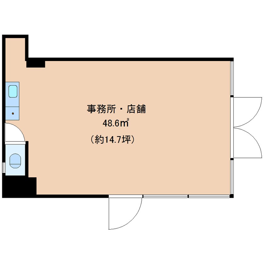 間取図 東海道本線/静岡駅 徒歩9分 1階 築36年